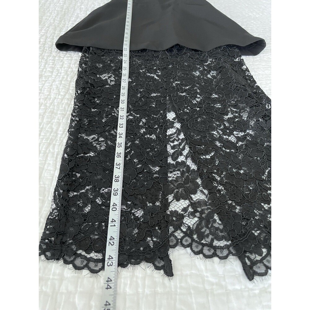 NWT Amanda Uprichard Jada Strapless Lace Midi Dress Black Size Small - Picture 8 of 10